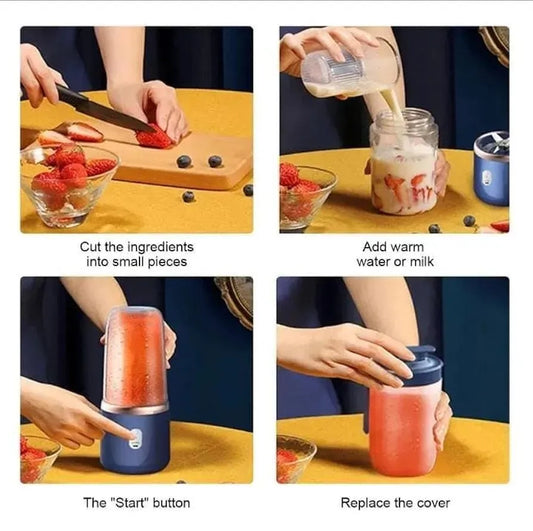 Portable & Rechargeable Electric Juicer Blender