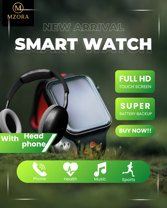 Bluetooth 5.3 Smart Watch for Health & Fitness Tracking - 1 Pcs