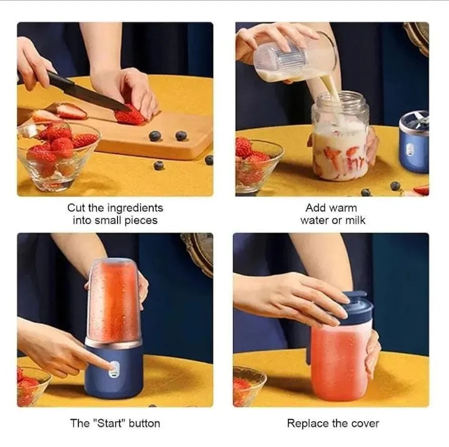 Portable & Rechargeable Electric Juicer Blender